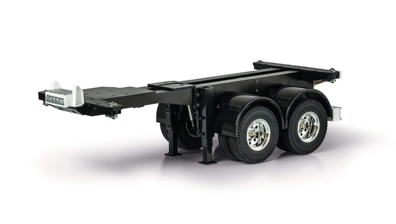 Carson 907334 1:14 20 ft Container Trailer Ride Kit, RC, Accessories for Tamiya Trucks, Spare Parts, Tuning Parts, Model Building, Made in Germany, 500907334, Black