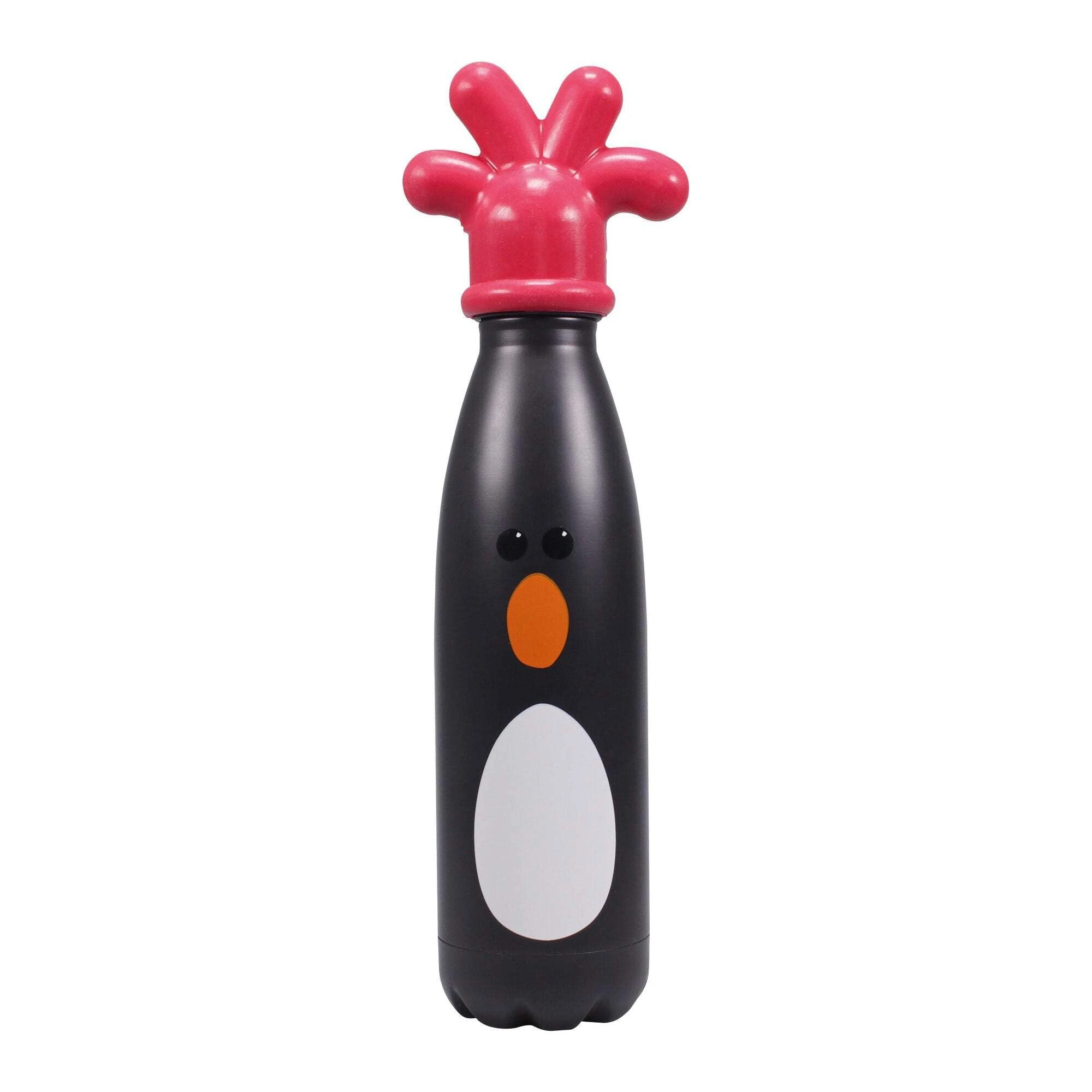 Aardman - Water Bottles - Wallace and Gromit Metal Water Bottle - Feathers McGraw