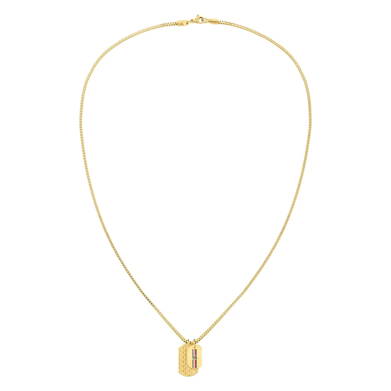 Tommy Hilfiger Jewelry Men's Pendant Necklace in Yellow Gold - 2790211