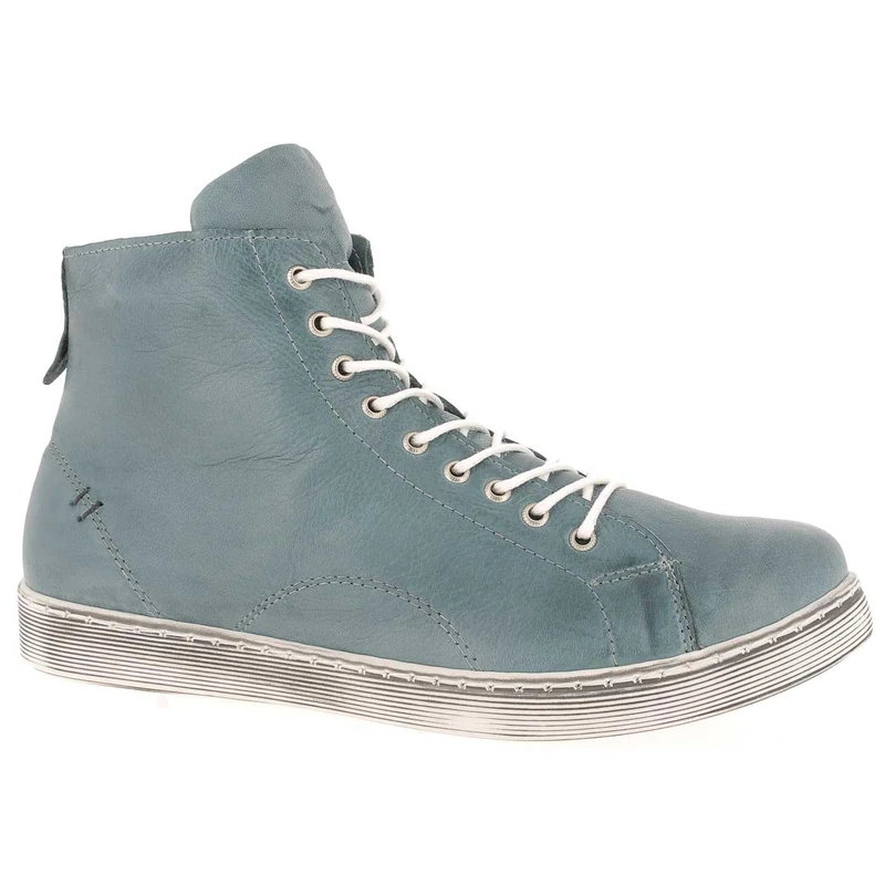 Andrea Conti Women's Laces Sneaker, Petrol, 9.5 UK