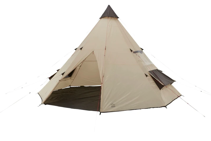 Grand Canyon BLACK FALLS 8 - Round Tent for 8 people | Family Tent, Group Tent, Pyramid Tent, Tipi | Mojave Desert (beige)