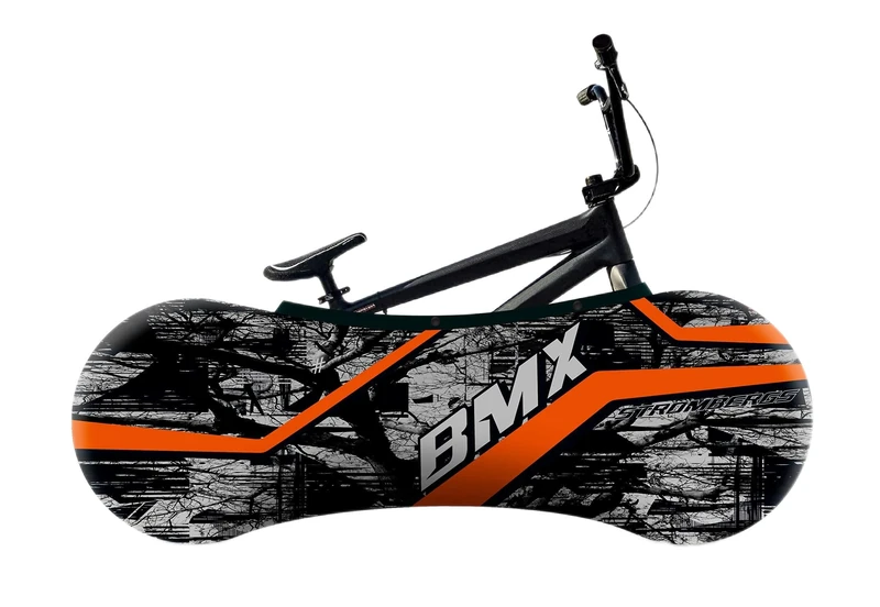 Velo Sock Bike Cover for Indoor Storage and Transportation, Dirt Proof Stretchy Fabric, Protection Travel Cover for BMX Bicycle, Multiple Designs, Stylish Accessory