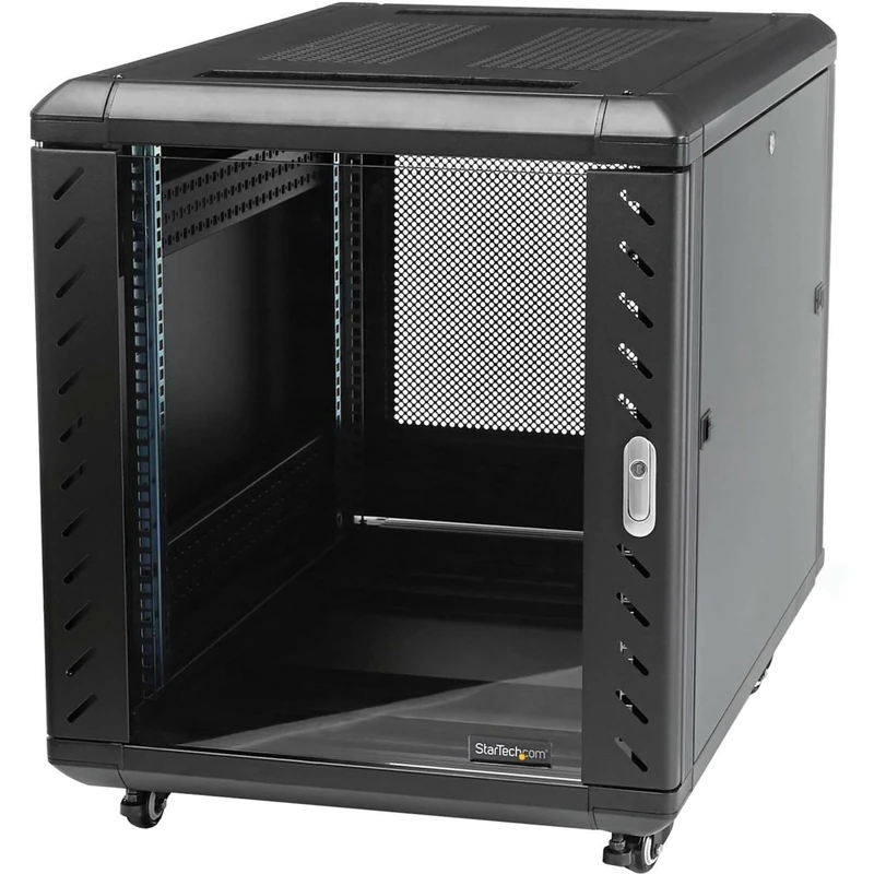 StarTech.com 4-Post 15U Server Rack Cabinet, 19" Data Rack Cabinet for IT / Network Equipment, with Adjustable Mounting Rails