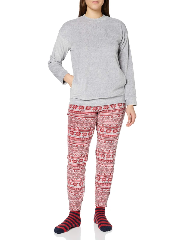 Schiesser Women's X-mas Geschenk Set Damen Pajama, Sorted 1, L