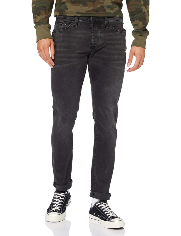 Mavi Men's Yves Jeans Not Applicable, Dark Smoke Mavi Black, 32/30