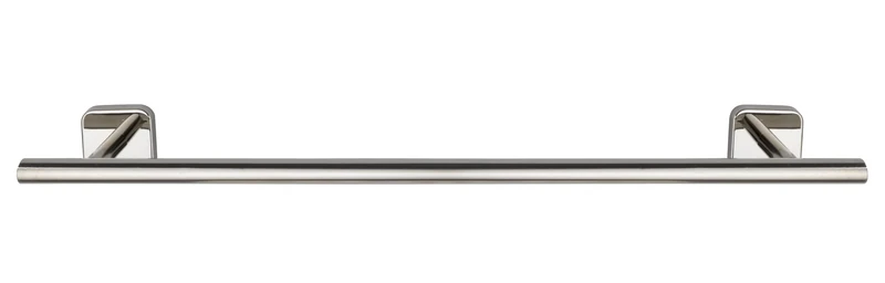 Wenko Uno Mezzano Bath Towel Rail, Extra Long Towel Rail with Plenty of Space for Bath Towel or Towels, Shiny Stainless Steel, Rustproof, 60 x 5.5 x 7 cm