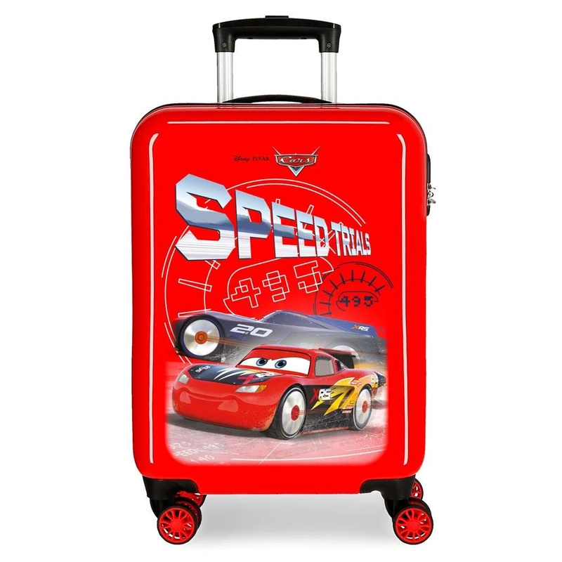 Disney Cars Speed Trails Hardside Carry-on Suitcase Red 38x55x20 cms