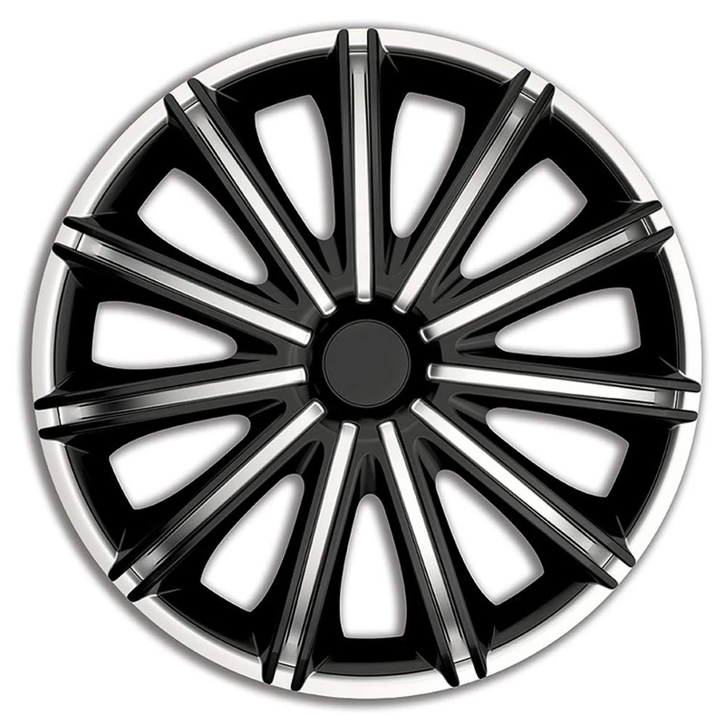 AutoStyle Set wheel covers Nero 17-inch silver/black