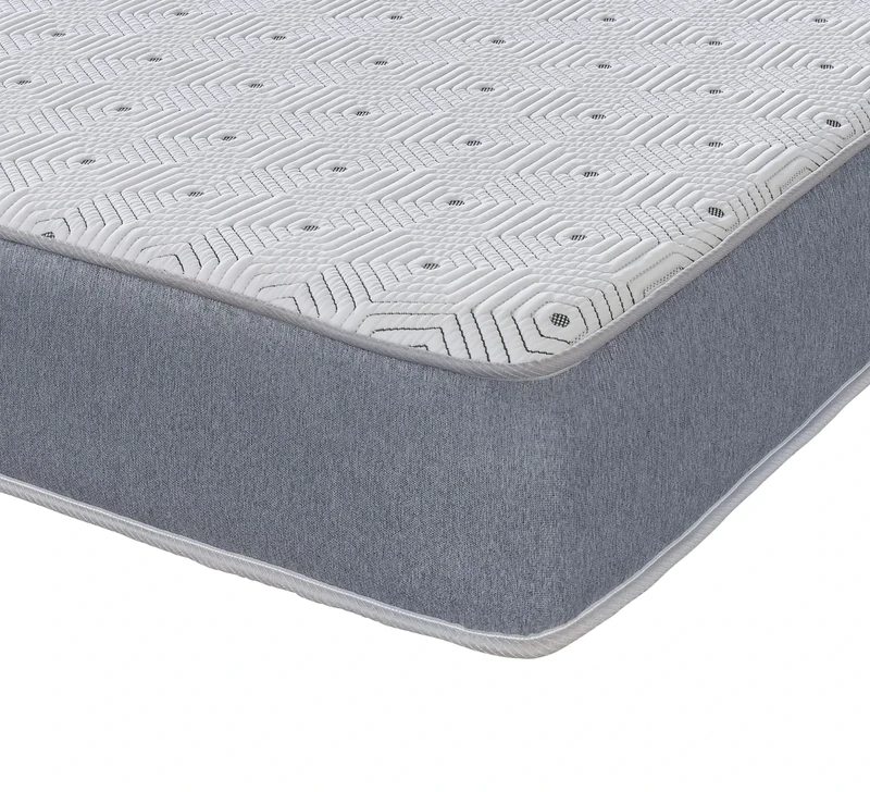eXtreme comfort ltd The Grey Sublime Hybrid Shorty Memory Fibre Spring Mattress. Sprung Shorty Mattress With Memory Fibre Layer, 2ft6 x 5ft9, Standard Sized UK Shorty Mattress (Grey Border)