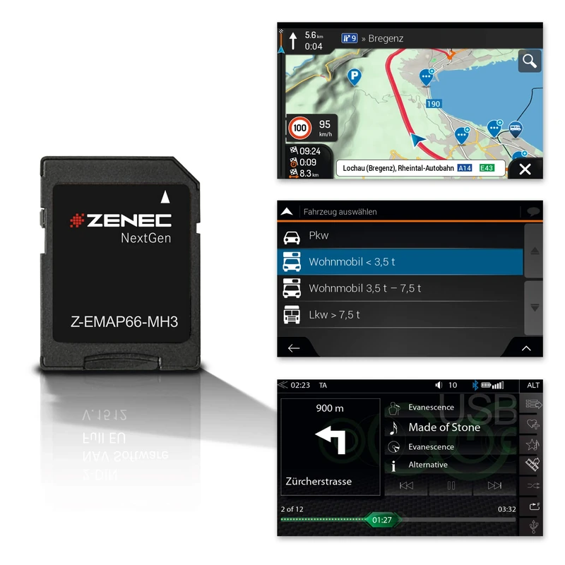 Zenec Z-EMAP66-MH3 | Z-xxx66 Prime SD-Karte LT3 EU-Motorhome Karte - Image 1