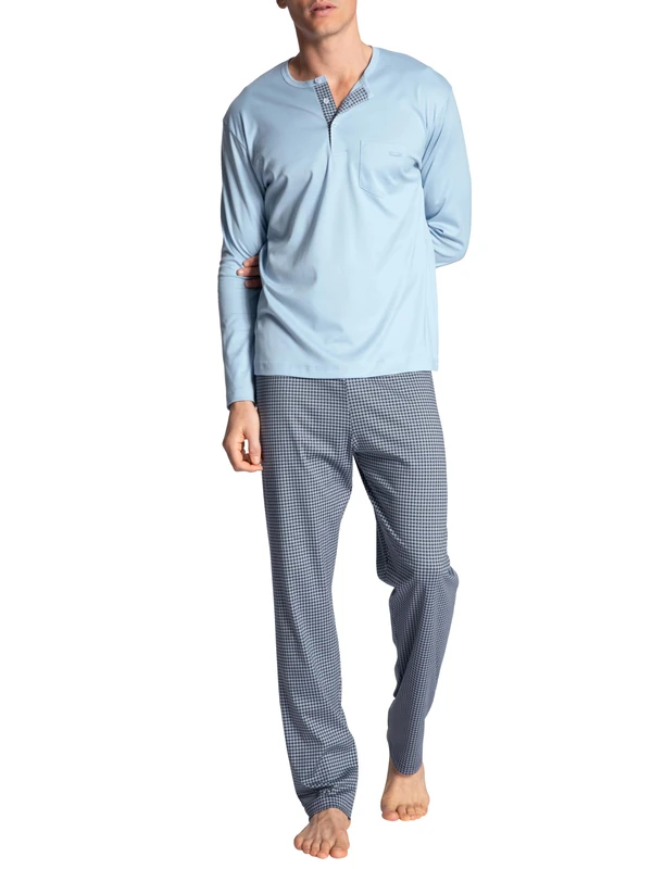 Calida Men's Relax Choice Pajama Set Not Applicable, Placid Blue, M