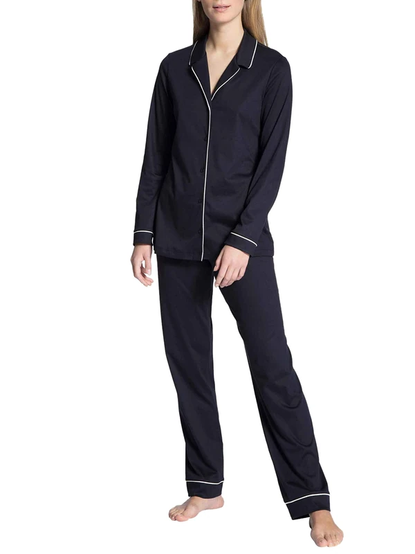 Calida Women's Night Lovers Pajama Set Not Applicable, Dark Lapis Blue, M