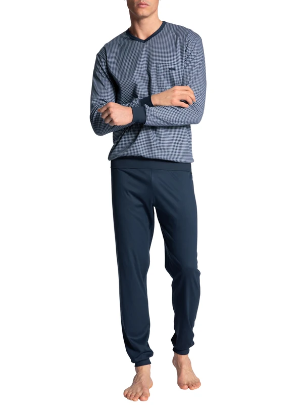 Calida Men's Relax Choice Pajama Set Not Applicable, Indigo Mood, Xx-Large