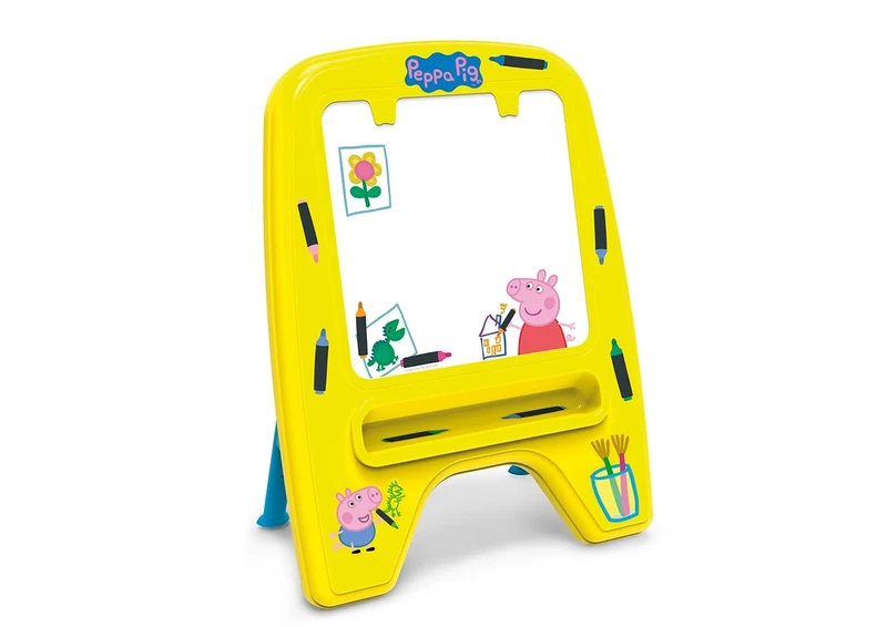 Chicos 52199 Peppa Pig My First Whiteboard, Suitable for Waxes and Erasable Markers, from 18 Months, Lemon Tree, 58.7 x 33.3 x 75.2 cm