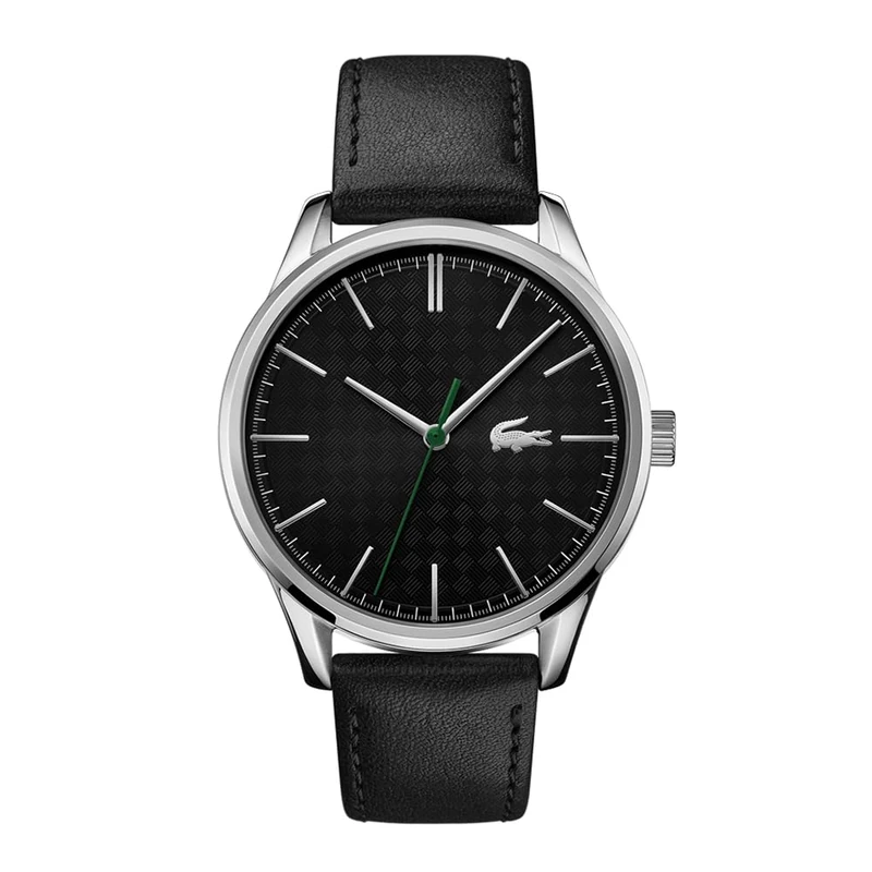 Lacoste Analogue Quartz Watch for Men Vienna Collection with Black Leather Strap - 2011047 - Image 1