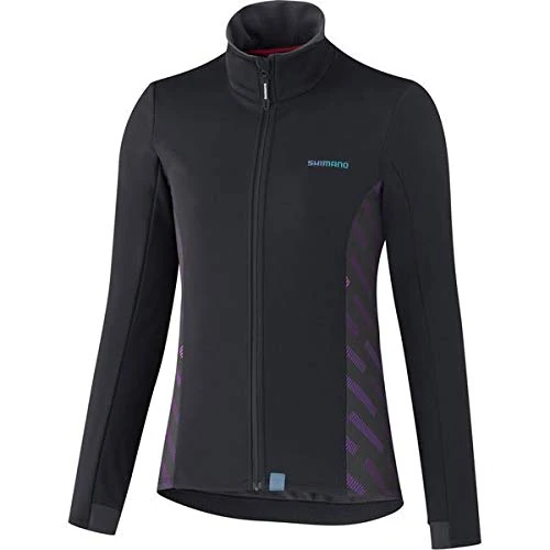 Shimano Clothing Women's Kaede Wind Jacket, Black, Size XL