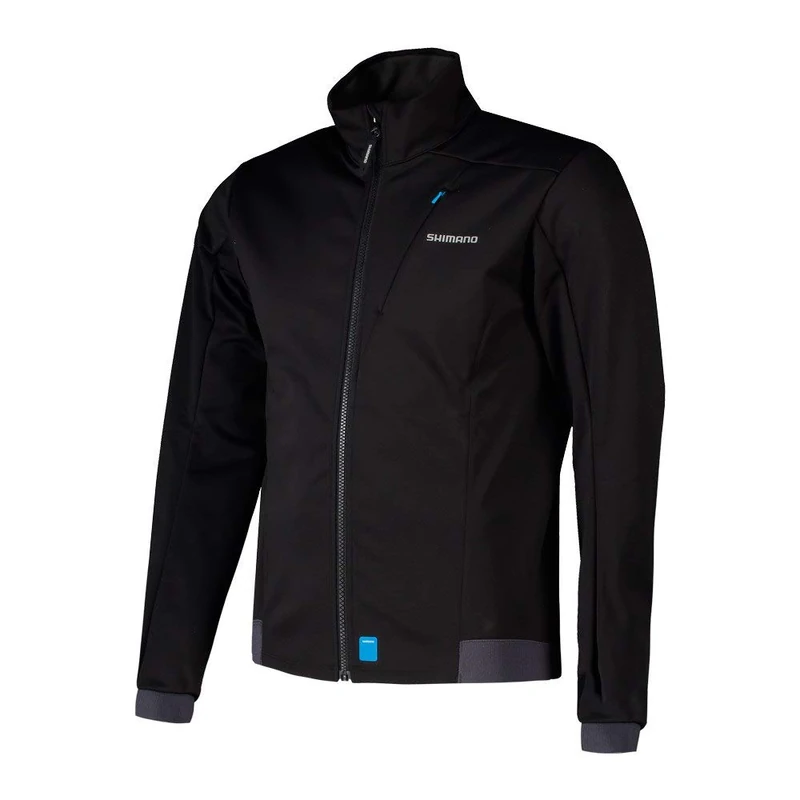 Shimano Clothing Men's Wind Jacket, Black, Size S
