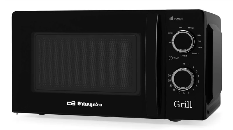 Orbegozo MIG 2131 Microwave with Grill and 20-Litre Capacity, 5 Operating Levels and 3 Combined Functions, Timer up to 30 Minutes, 700–900 W, Black