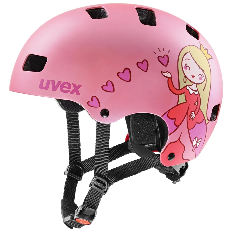 uvex kid 3 cc - sturdy kids bike helmet - individual fit - optimized ventilation - Pink Matt - 51-55 cm