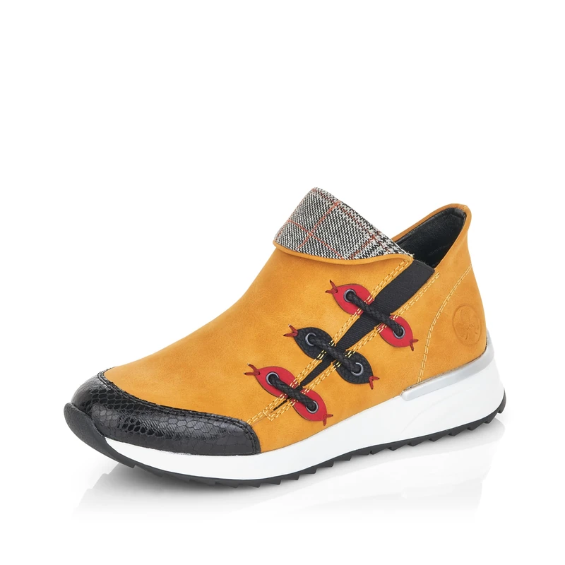 Rieker Women's X8082 Fashion Boot, Black Honey Rosso Black Grey Rust 00, 5 UK