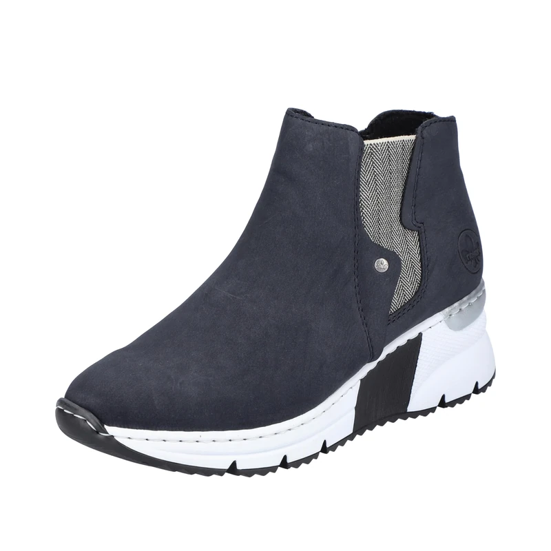 Rieker Women's X6361 Fashion Boot, Pacific Linen 14, 4 UK