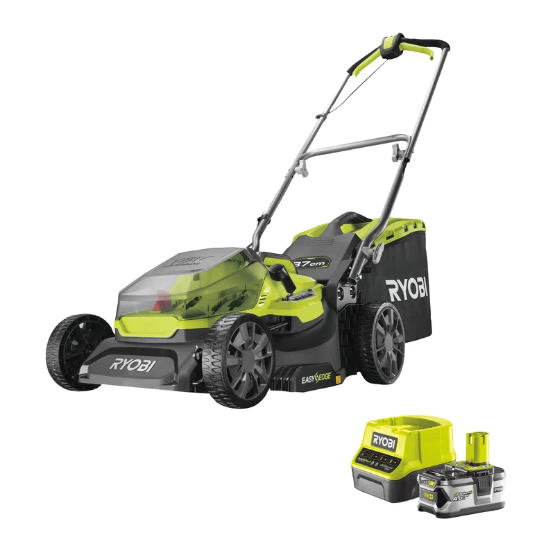 Ryobi RY18LM37A-140 18V ONE+ Cordless 37cm Lawnmower Starter Kit (1 x 4.0Ah)