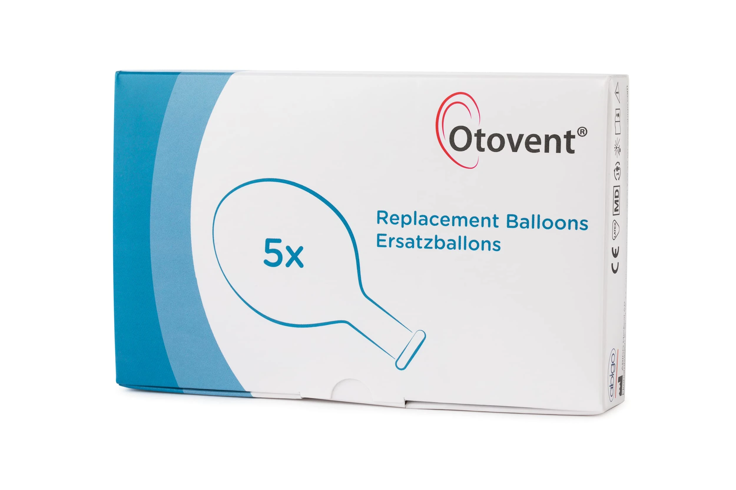 Otovent Replacement Balloons x 5. Does not Include Nose Piece. Treatment for Glue Ear Or Otitis Media with Effusion