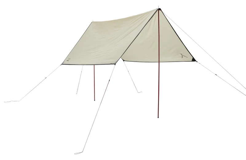Grand Canyon Shelter ZUNI 3 - Tarp/Sunsail 300 x 300 cm - Square shape, UV50+, waterproof - Mojave Desert (beige)