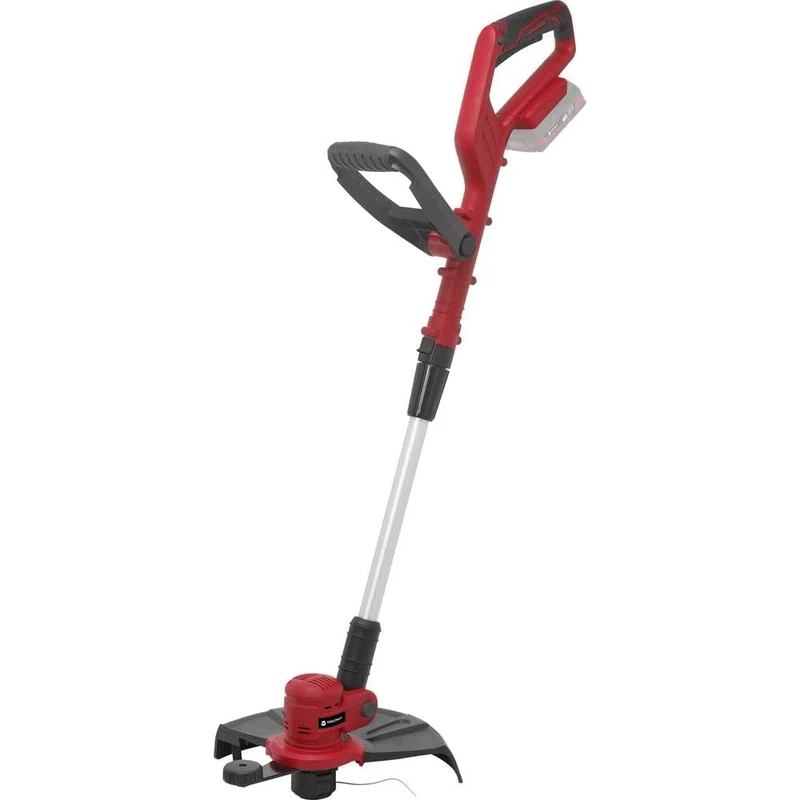 Toolcraft RAS-200 / TAWB-200 Cordless Grass Trimmer Height-Adjustable Handle 20V Cutting Width (Max.): 3, Red