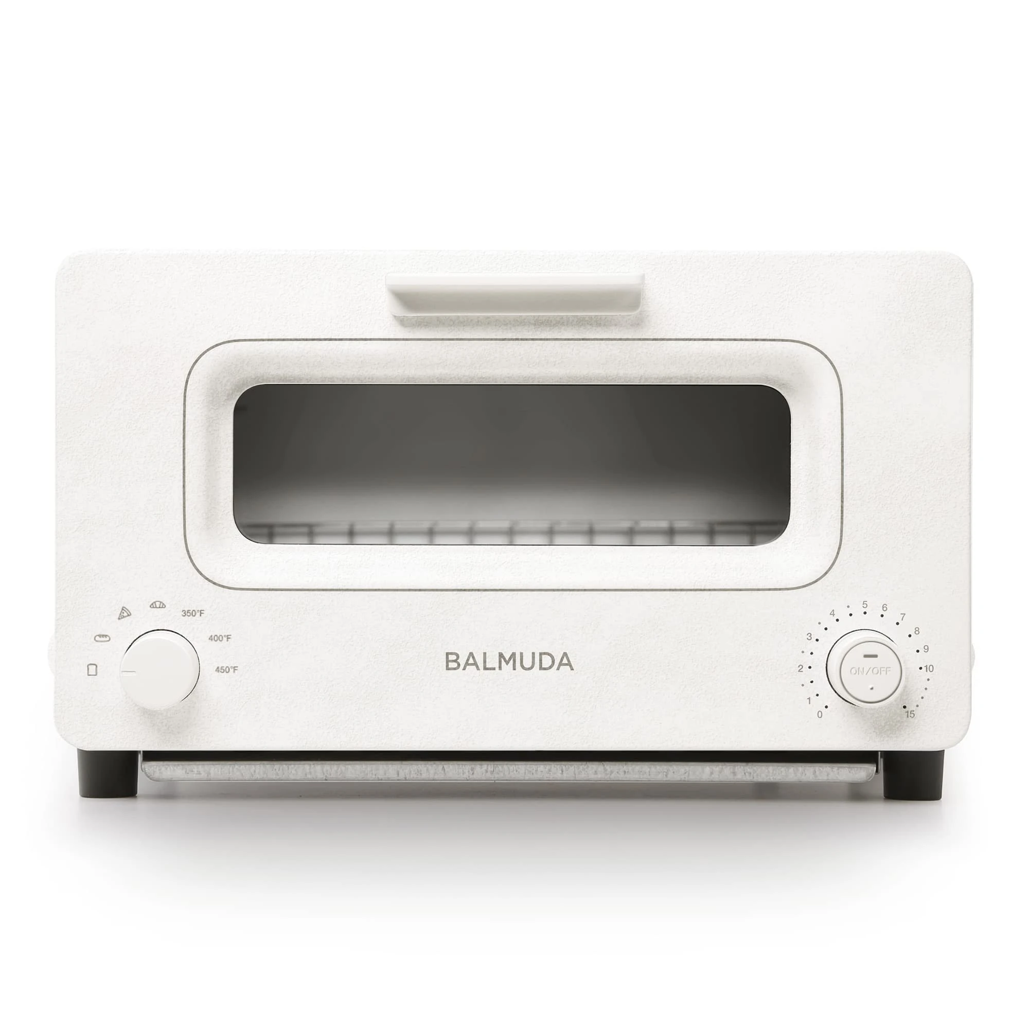 BALMUDA The Toaster | EU VERSION - 220v & Type C Plug| Steam Oven Toaster | 5 Cooking Modes - Sandwich Bread, Artisan Bread, Pizza, Pastry, Oven | Compact Design | Baking Pan | White