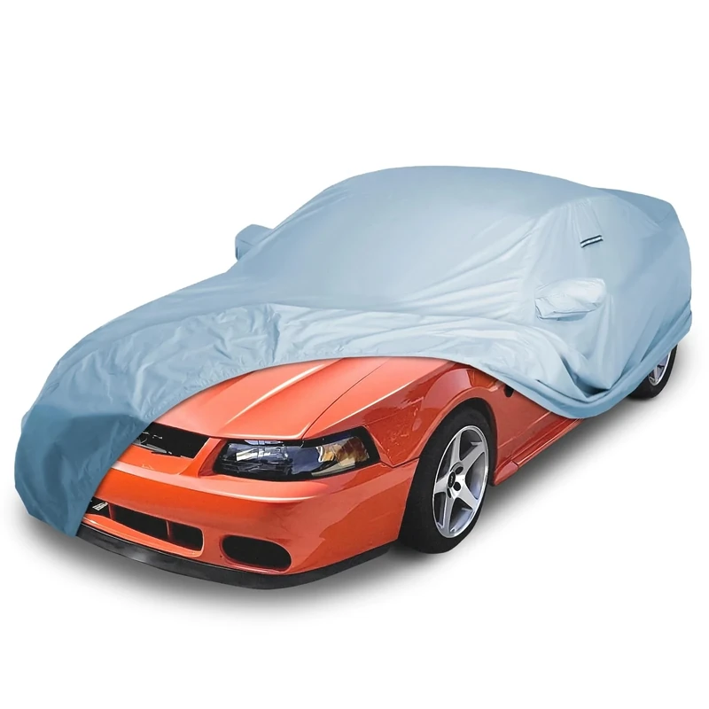 iCarCover Custom Car Cover for Ford Mustang 1979-2004 Waterproof All-Weather Rain Snow UV Sun Protector Full Exterior Indoor Outdoor Car Cover