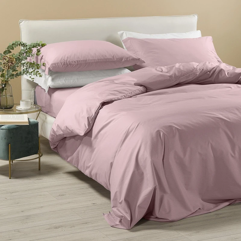 Caleffi Double Duvet Cover Percle Pink Percle - 79423