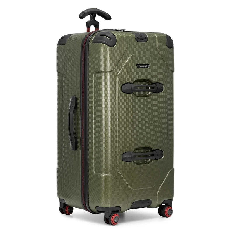 Traveler's Choice Maxporter Hardside Spinner Trunk Luggage, Dark Green-Out of Stock, Dark Green, 30"
