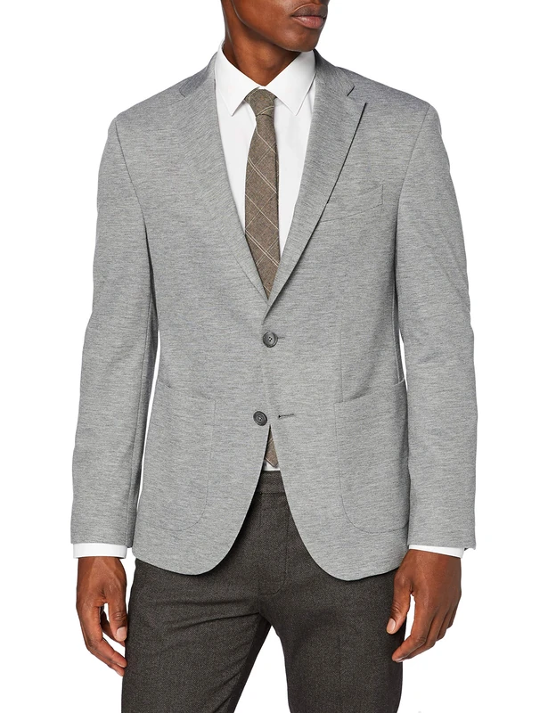Pierre Cardin Men's Mix & Match Sakko Matis Futureflex Blazer, Gray, 46