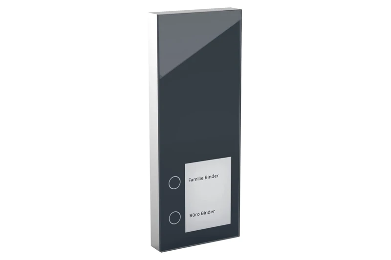 DoorLine Slim Colour: Anthracite by Telegärtner Elektronik l Clever Door Station l Makes TK-System/FRITZ!Box/Router into Door Intercom System I Expandable to Video Intercom System I