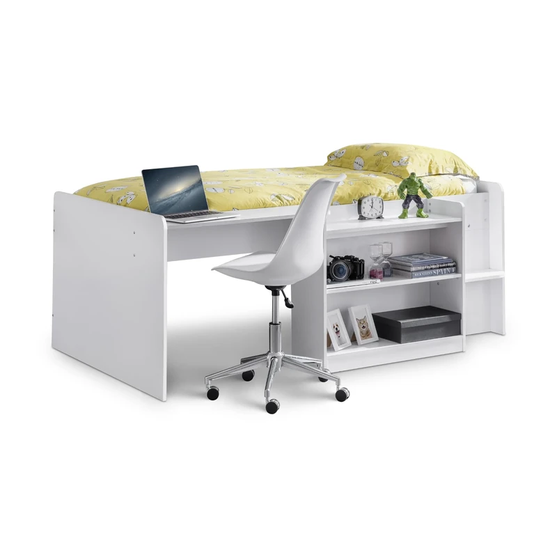 Julian Bowen White Wood Neptune Midsleeper, Single