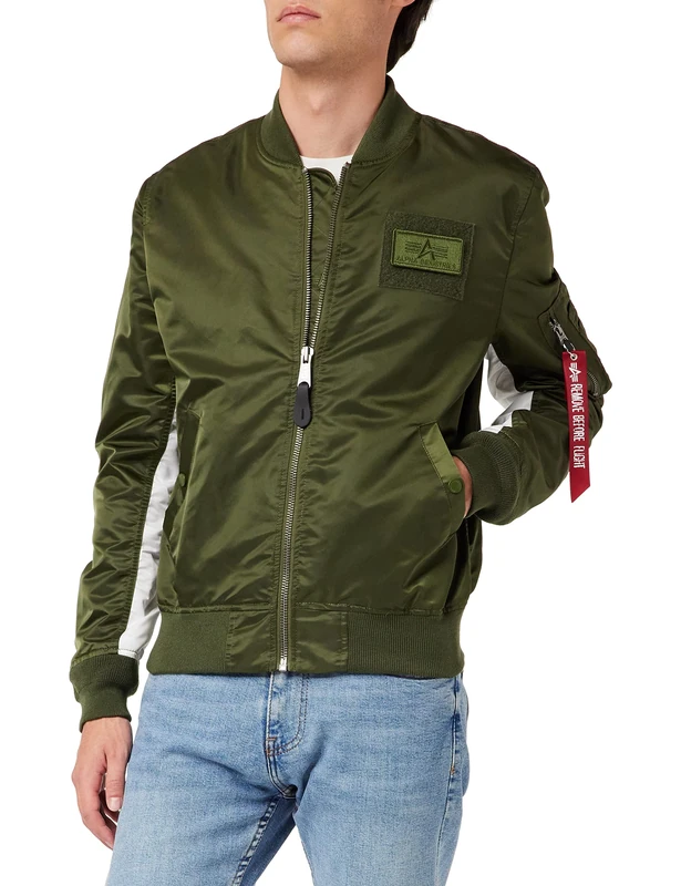 ALPHA INDUSTRIES Men's MA-1 TT Custom Jacket, vert foncÃ, 3XL