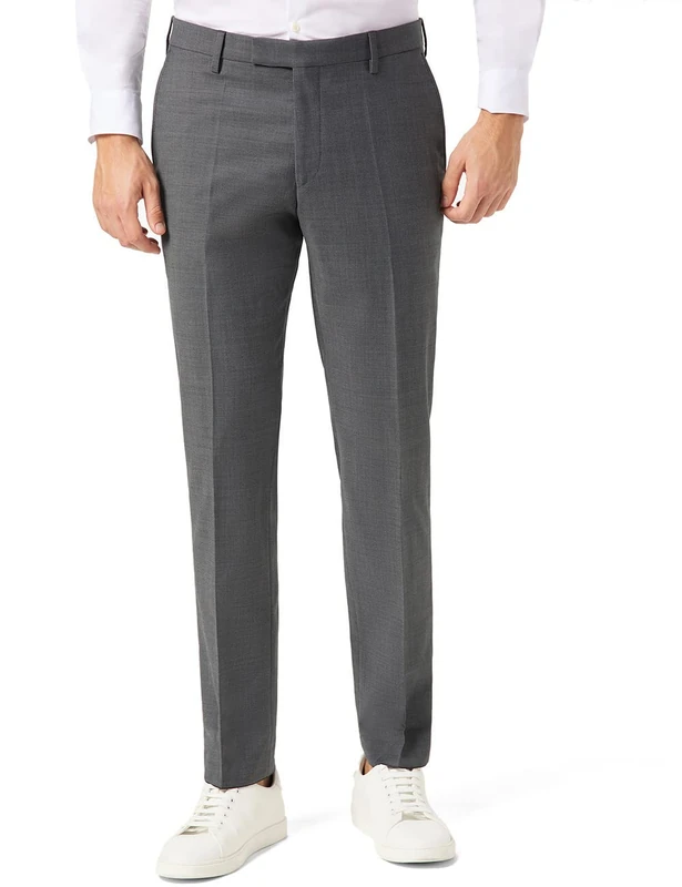 Pierre Cardin Men's Mix & Match Hose Dupont Futureflex Suit Pants, Gray, 33