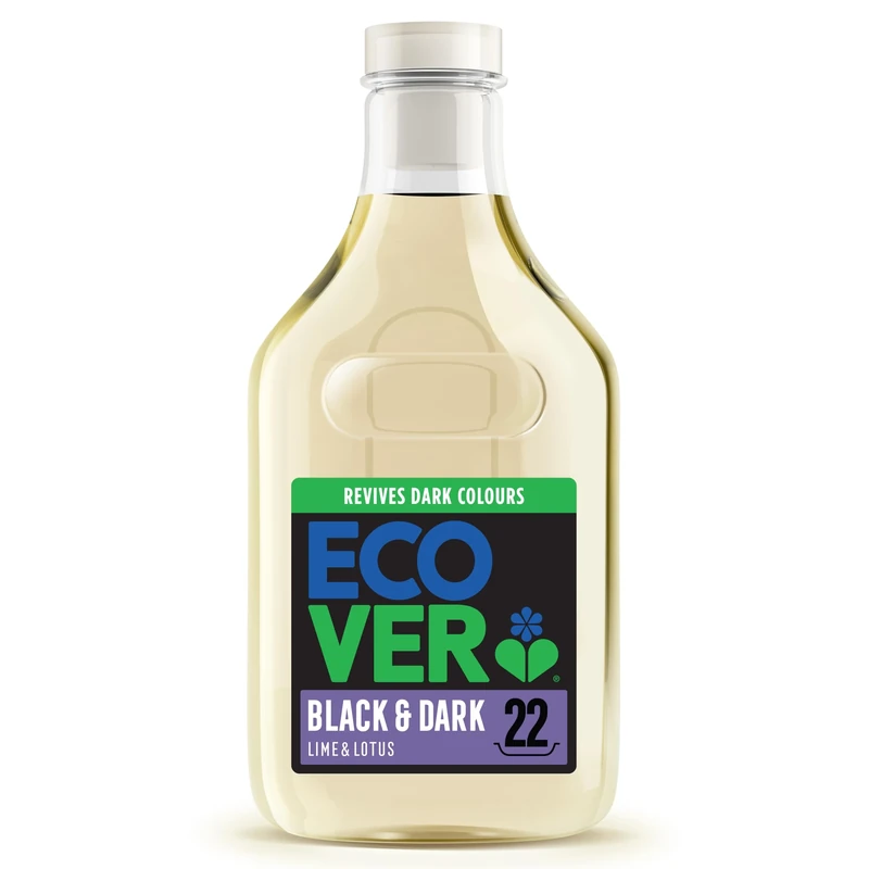 Ecover Delicate Bio Laundry Detergent, Black And Dark Laundry Washing Liquid, Fresh Lime & Lotus, Pack of 1, 22 Washes, 1L