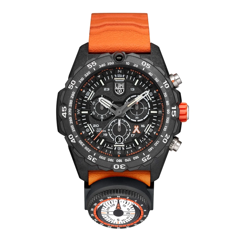 Luminox Men Analogue Swiss Quartz Watch with Rubber Strap XB.3749