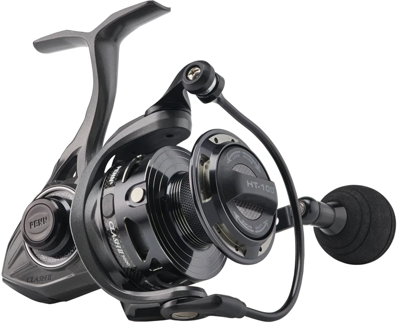 Penn 2020 Clash II, Size 5000, Saltwater Spinning Fishing Reel, Front Drag, Ambidextrous, CLAII5000, 1522162