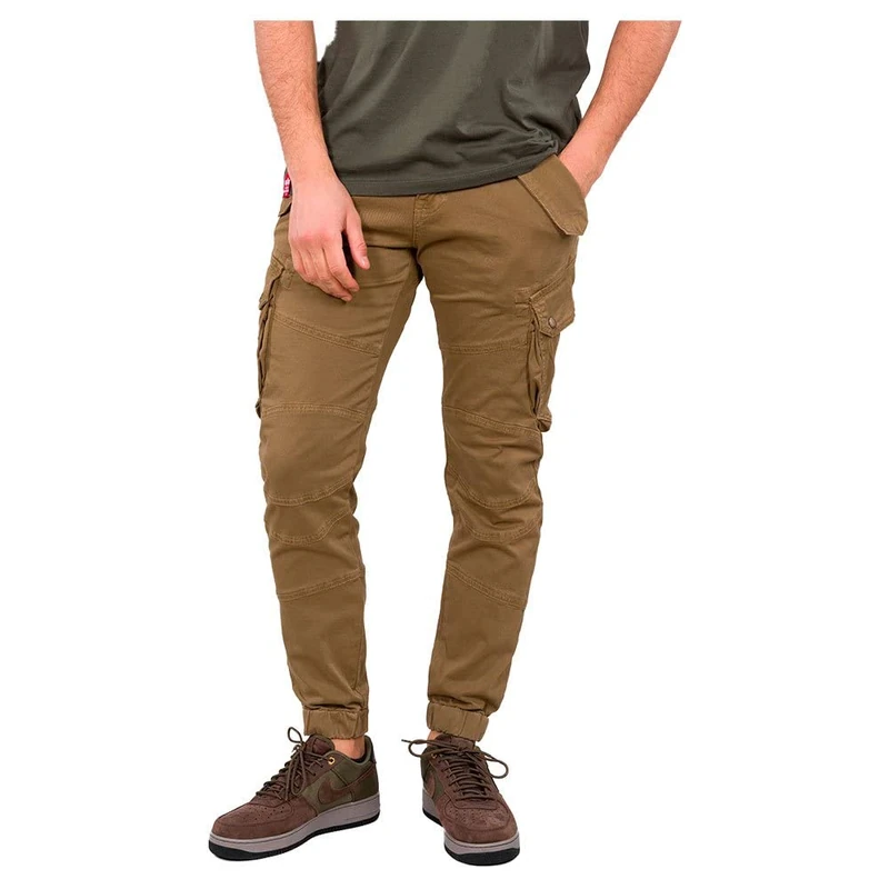 Alpha Industries Men's Combat LW Casual Trousers for Ladies Pants, Khaki, 28