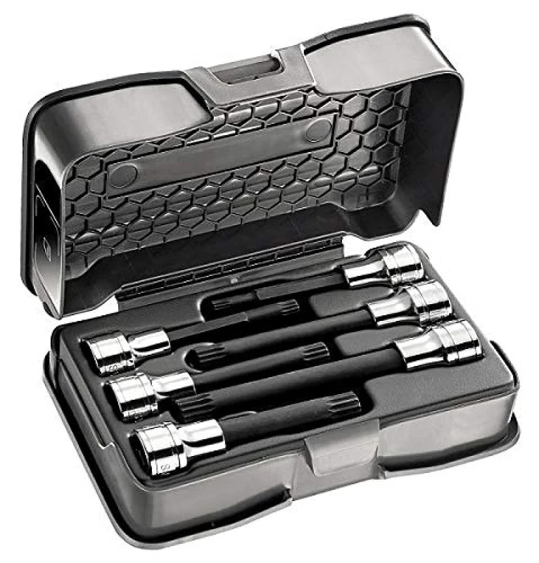 USAG U02332512 - 233 1/2 NXZN/C6 - Assortment with socket bits for XZN screws in ABS case (6 pcs.)