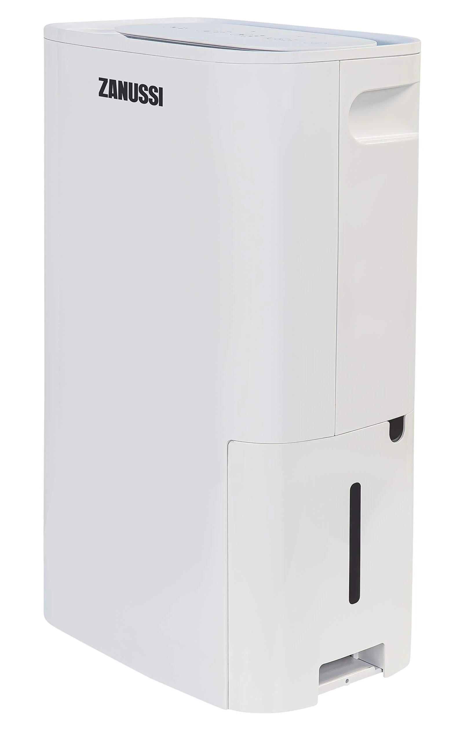 Zanussi 18L Dehumidifier, Low Energy ZDH1802, 30-45m² room size, Timer, 2 Fan Speeds, Turbo and Dry mode, Continuous Drain, Auto Defrost, LED Display, Laundry Drying, Air Treatment, White