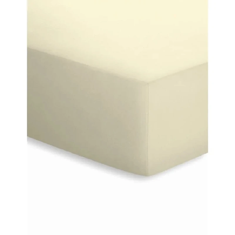 Bassetti Fitted Sheet for Box Spring Topper Plain Colour Ecrü 3F/094 Size 140 x 200 160 x 220 cm