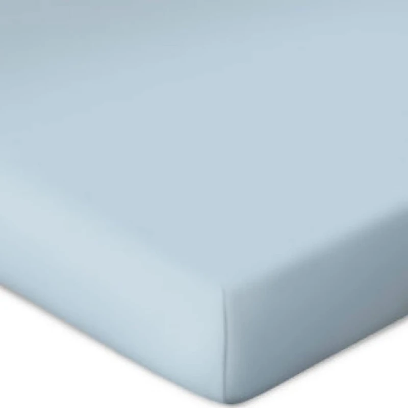 Bassetti Fitted Sheet for Box Spring Topper Plain Colour Aqua T7/052 Size 90 x 190 100 x 220 cm