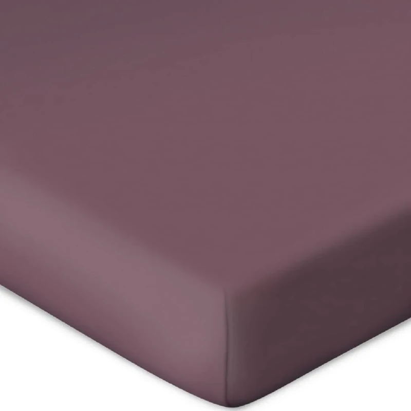 Bassetti Fitted Sheet for Box Spring Topper Plain Colour Amaretto L1/4 Size 90 x 190 100 x 220 cm
