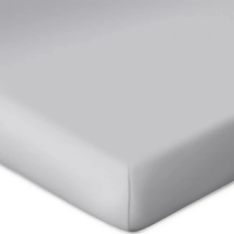 Bassetti Fitted Sheet for Box Spring Topper Plain Colour Platinum F2/511 Size 90 x 190 100 x 220 cm