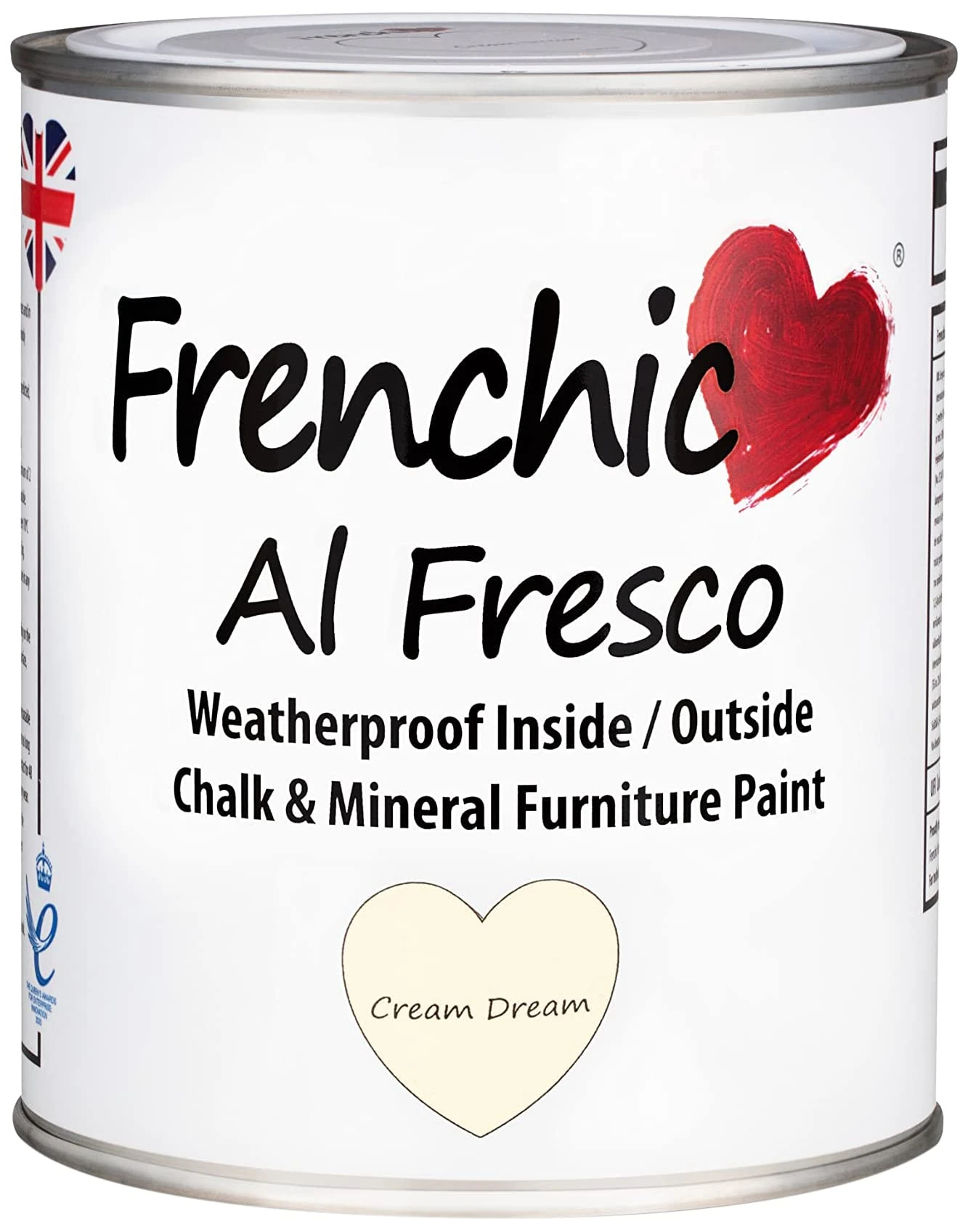 Frenchic Furniture Paint - Al Fresco Inside/Outside Range (750ml, Cream Dream)