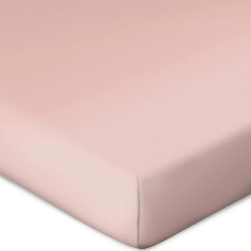 Bassetti P5/746 Fitted Sheet for Box Spring Topper Plain Colour Rose 90 x 190 100 x 220 cm